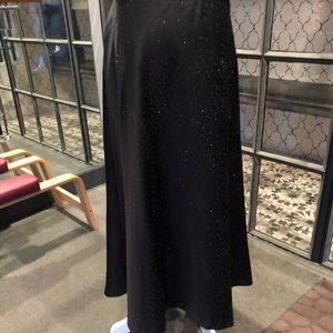 White House Black Market long A-line skirt.